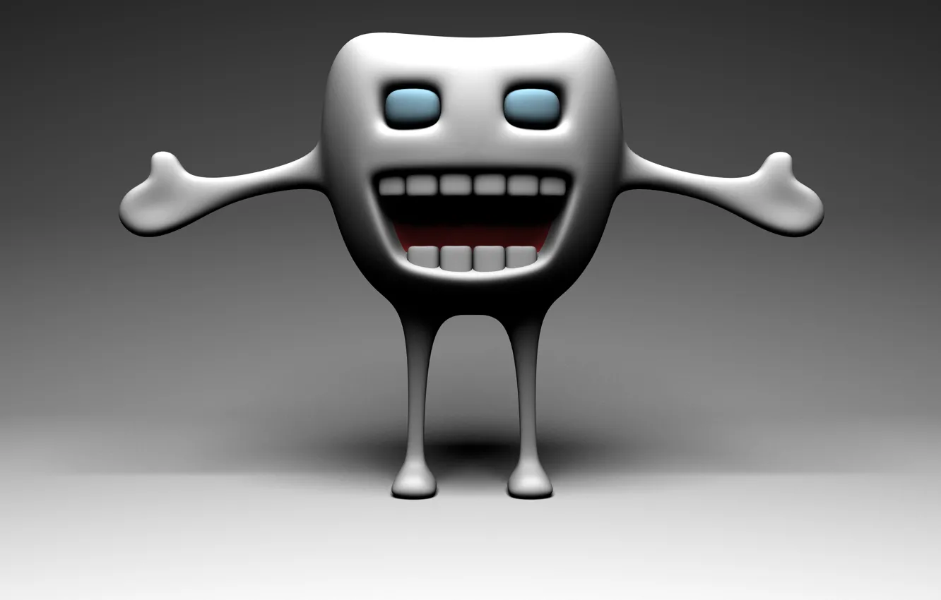 Photo wallpaper monster, smiling