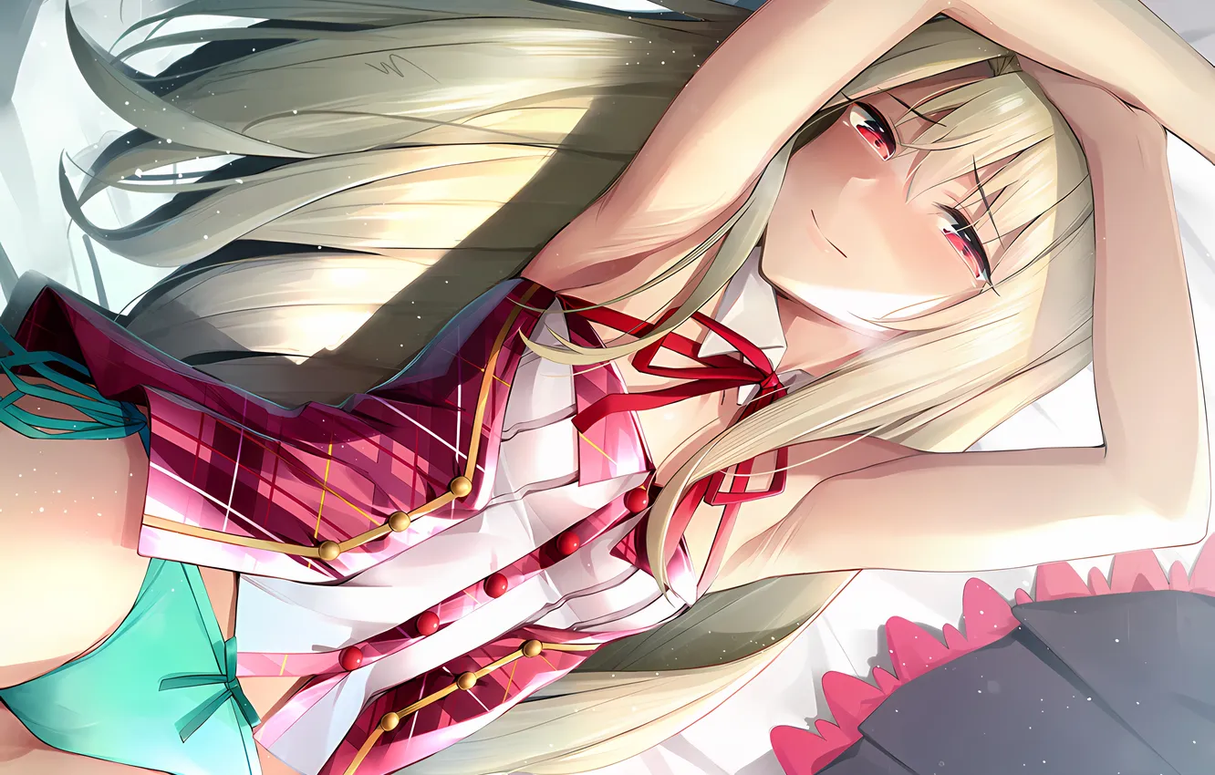 Photo wallpaper girl, sexy, lingerie, Cameltoe, Fate Stay Night, blouse, panties, long hair