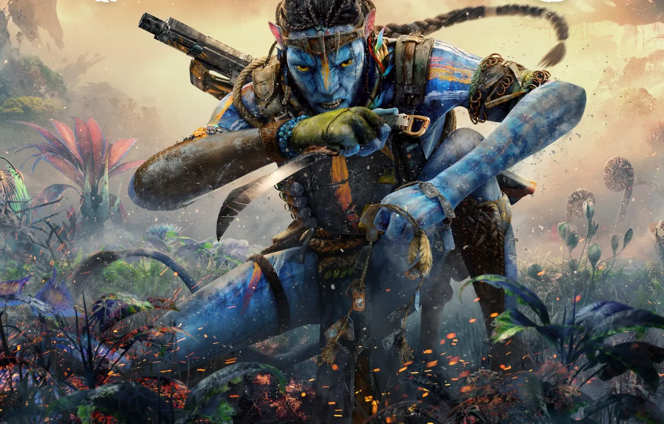 Wallpaper forest, blue, na'vi, avatar frontiers of pandora, avatar ...