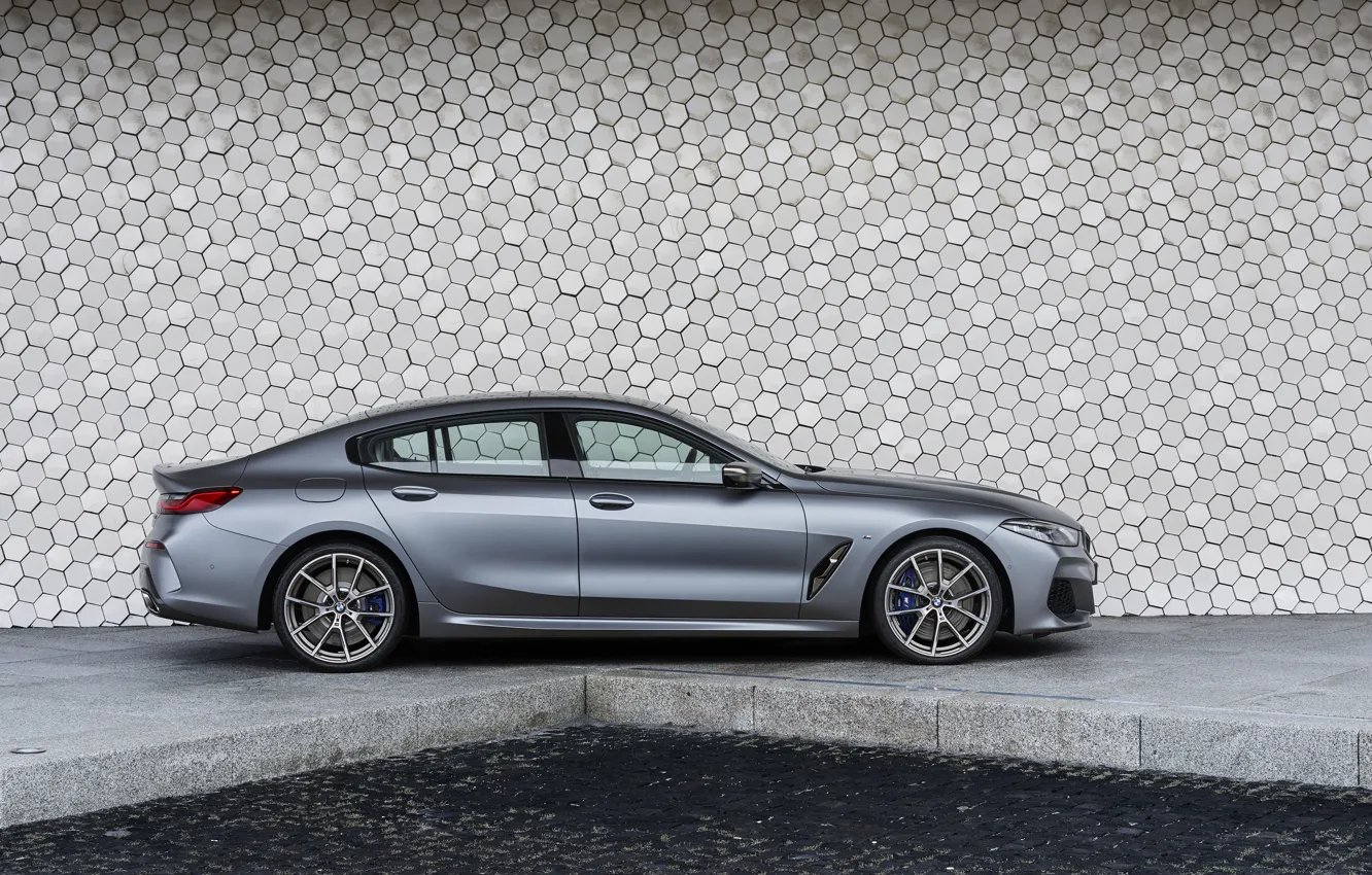 Photo wallpaper wall, coupe, BMW, Gran Coupe, in profile, 8-Series, 2019, the four-door coupe