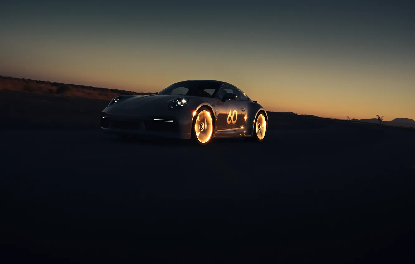 Photo wallpaper car, 911, Porsche, speed, Porsche 911 Sport Classic