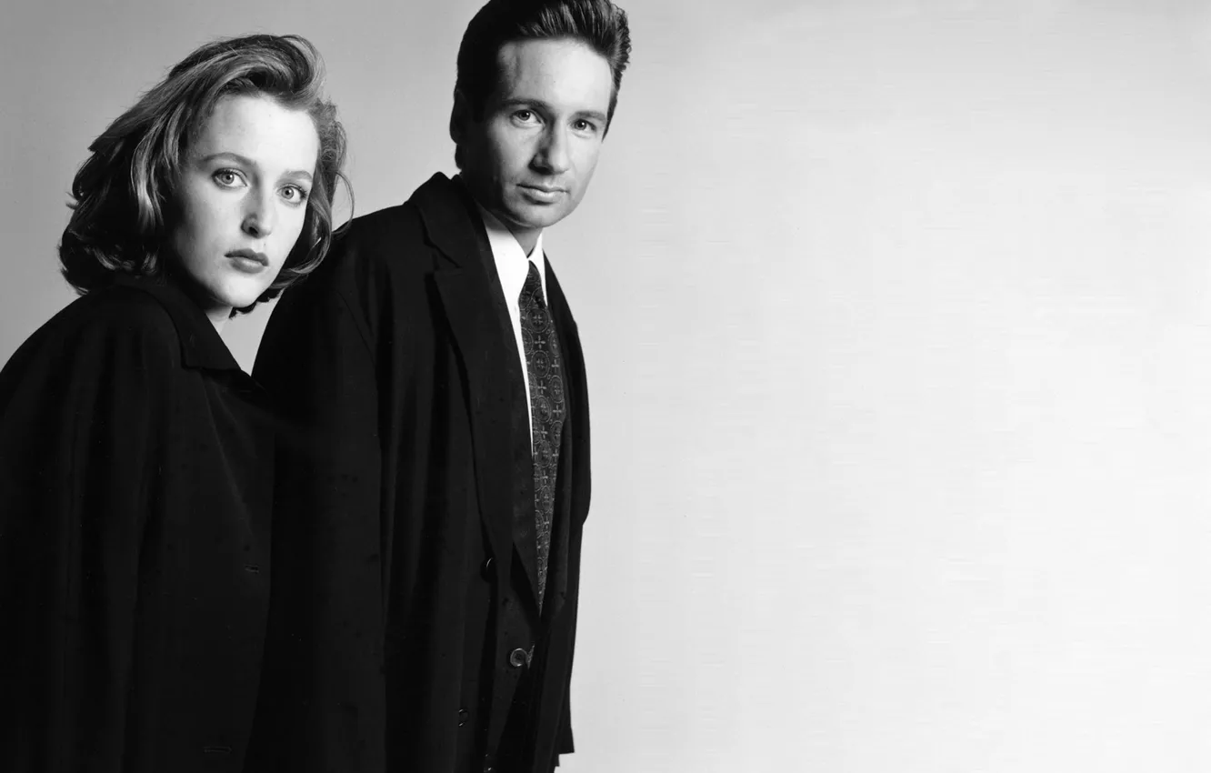 Photo wallpaper the series, The X-Files, Classified material, Dana, Mulder