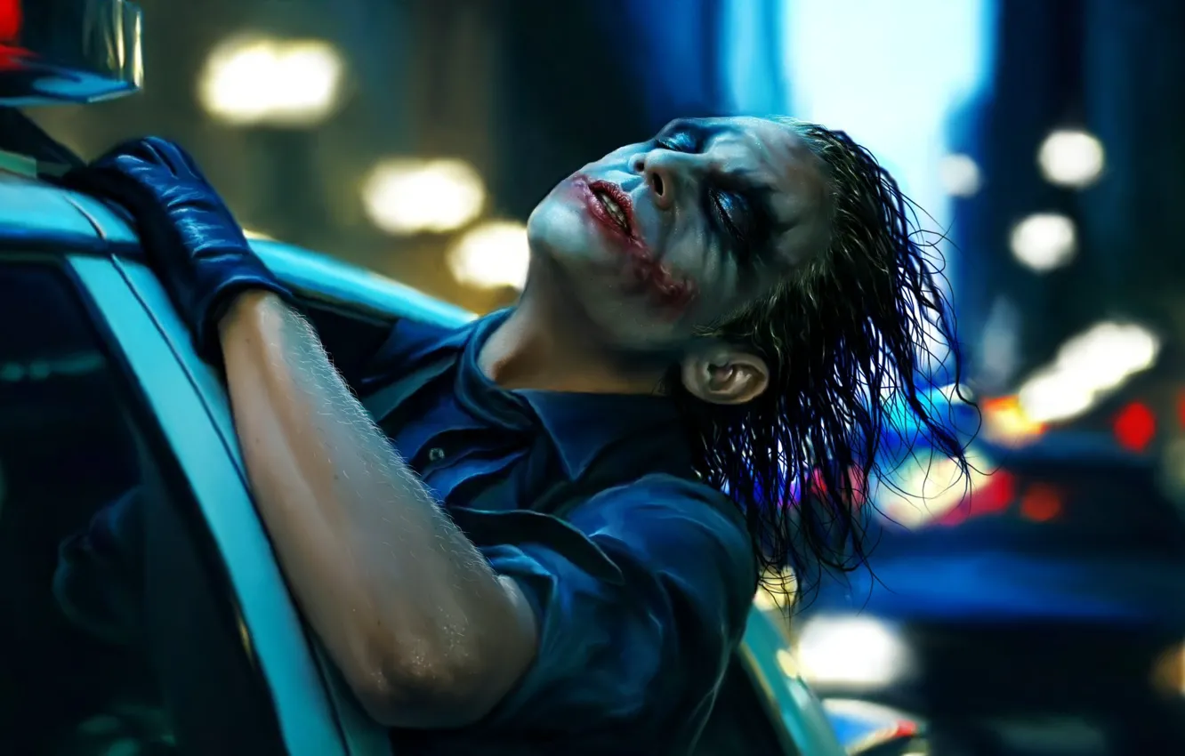 Wallpaper machine, Joker, police, art, The dark knight, the dark knight ...