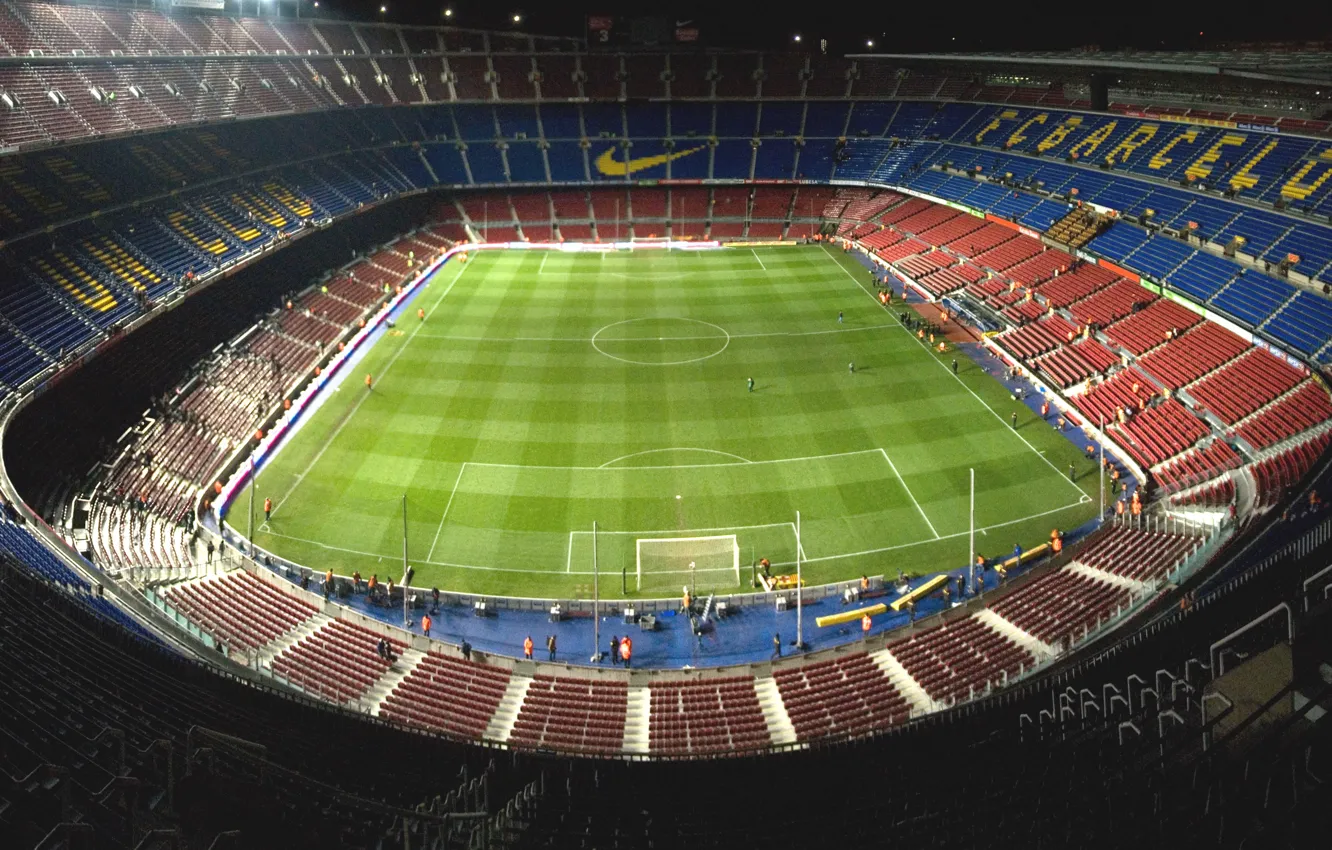 Photo wallpaper stadium, Nike, Barcelona, Camp Nou