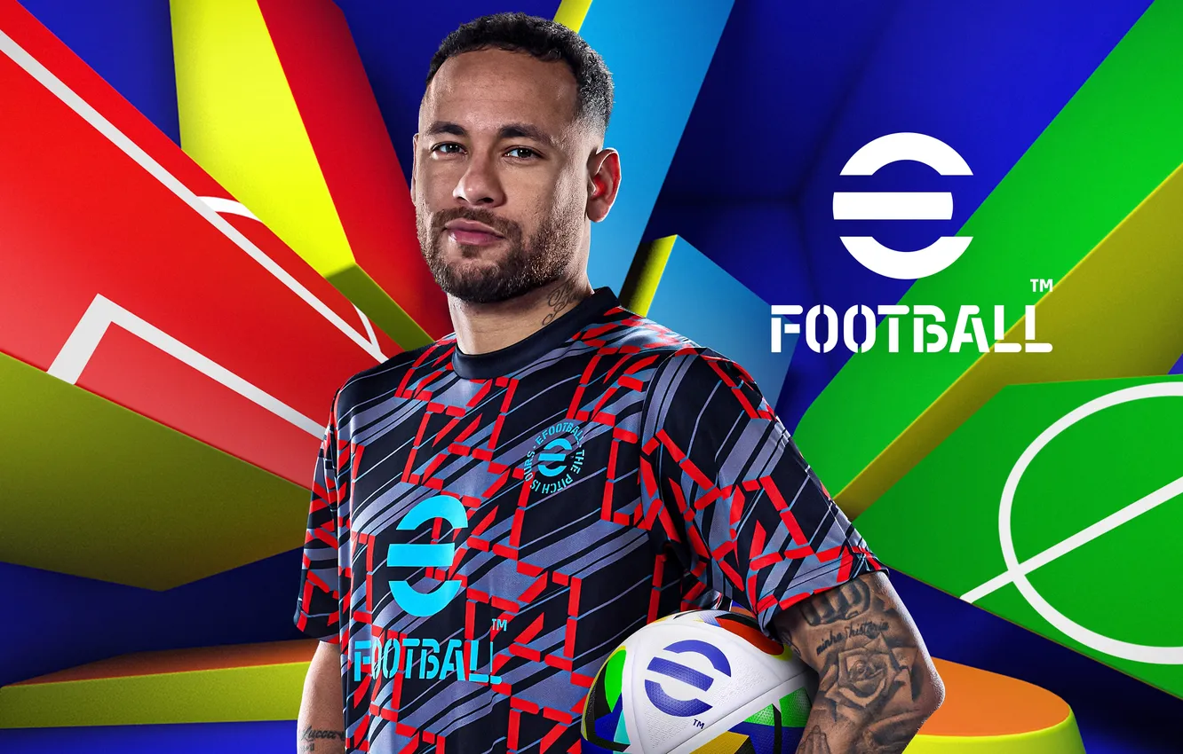 Photo wallpaper player, Sport, Neymar, Video Game, Neymar Jr, 2025, Video Games, Efootball