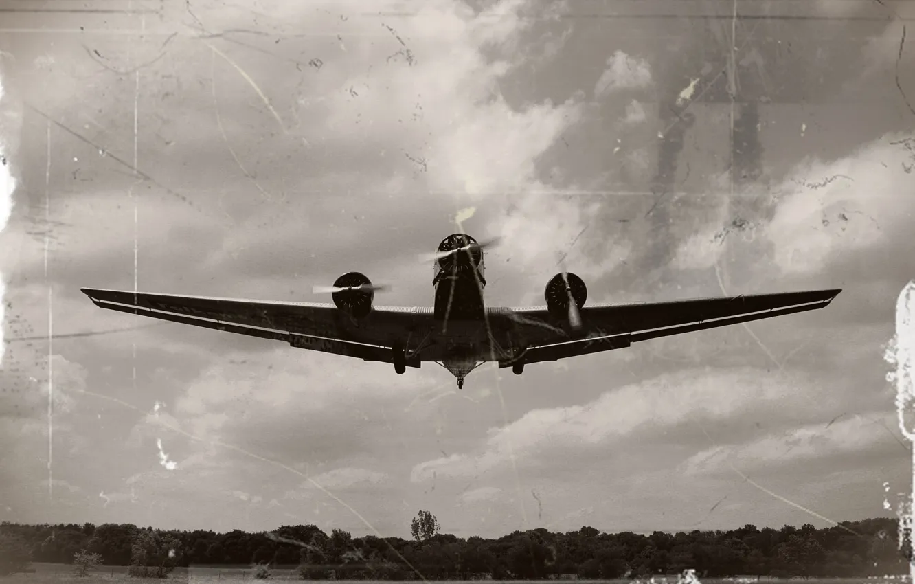 Photo wallpaper aviation, retro, the plane