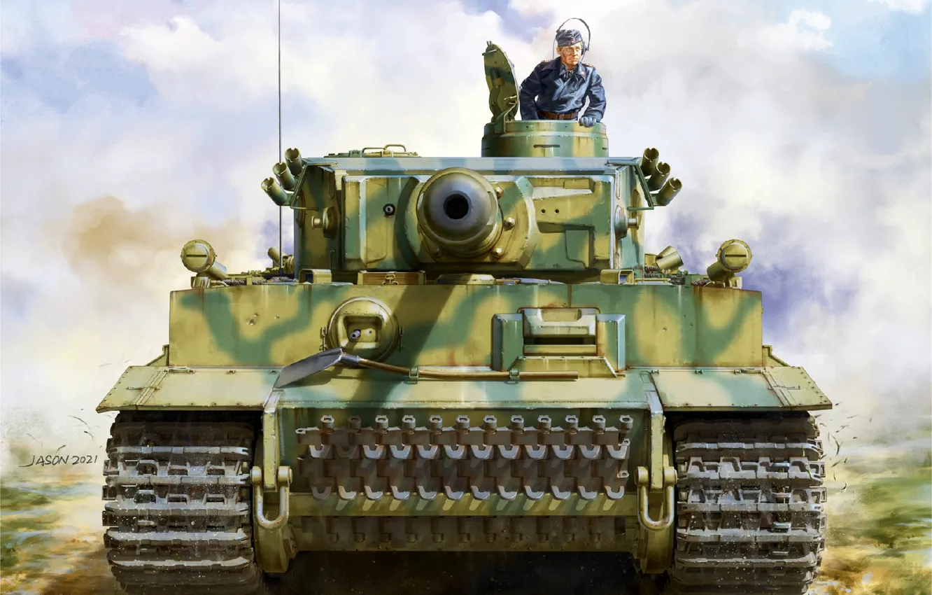 Photo wallpaper Germany, Tank weapon, Tiger I, Pz. VI, Panzer VI
