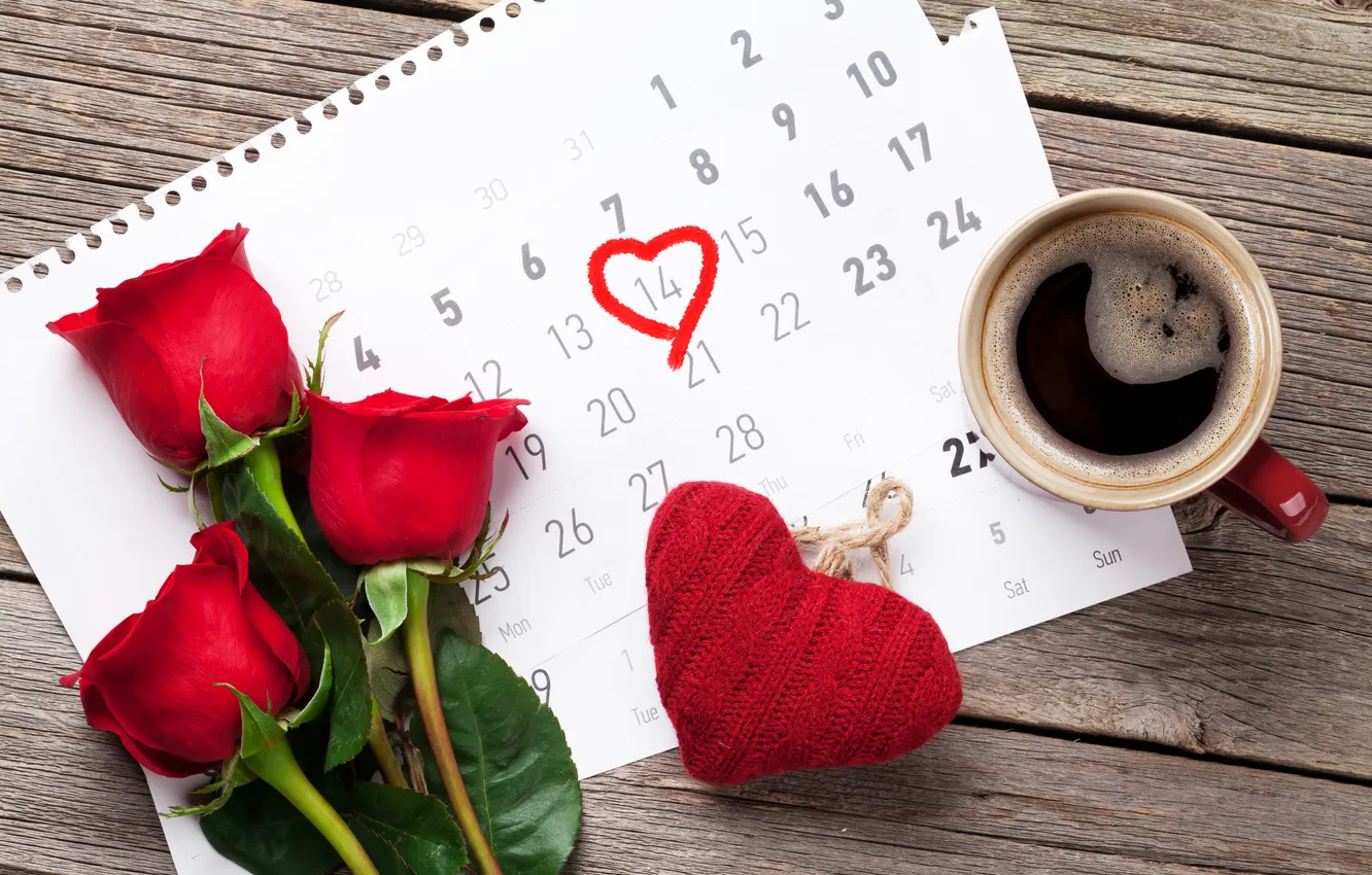 Photo wallpaper love, flowers, gift, romance, roses, love, Valentine's day, heart