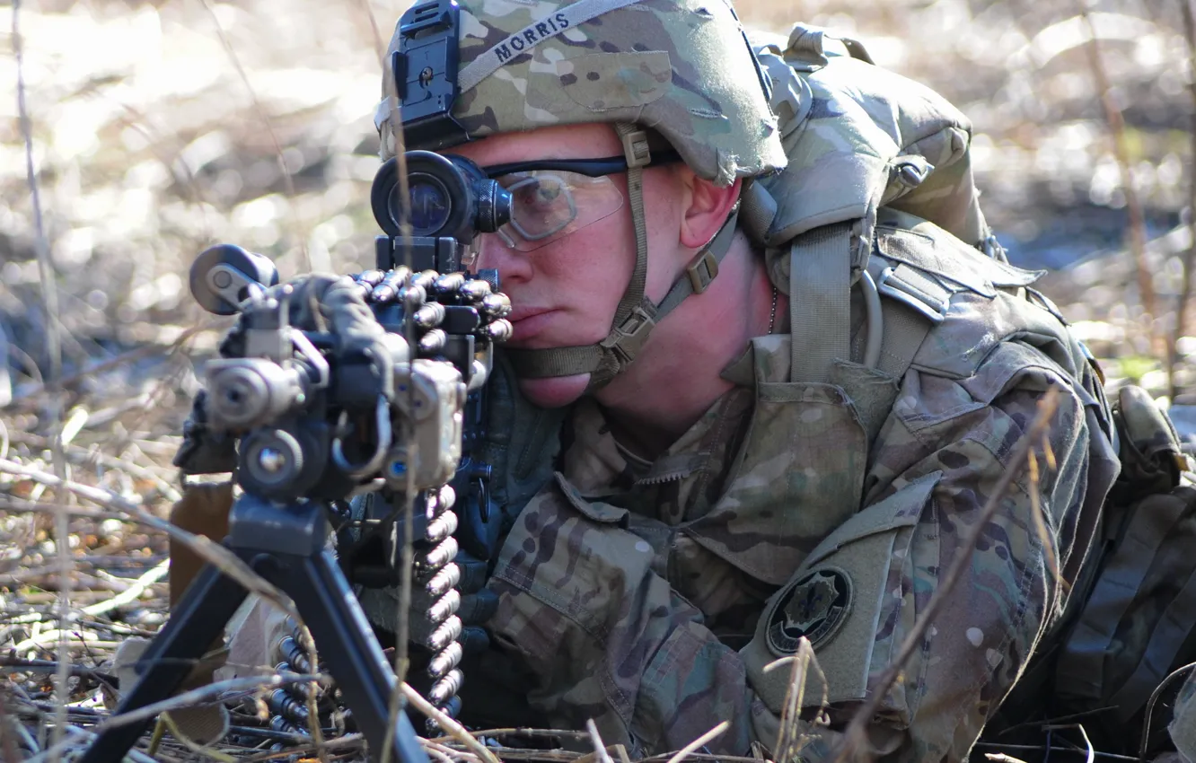 Photo wallpaper weapons, army, soldiers