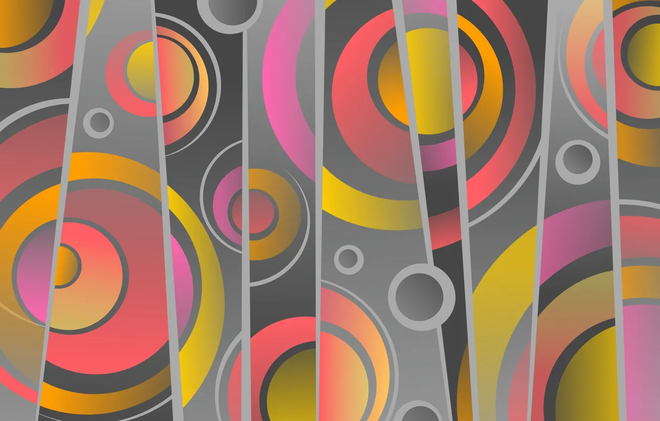 Photo wallpaper circles, abstraction, background, geometry