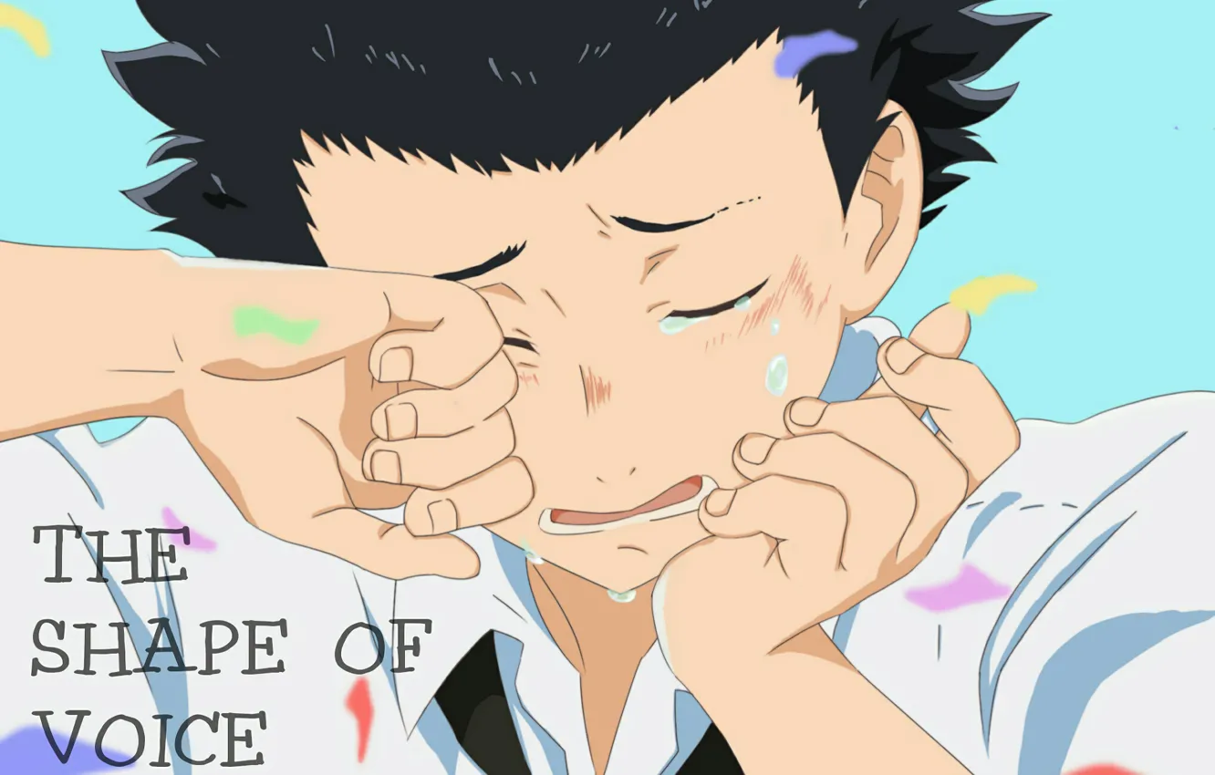 Photo wallpaper Anime, guy, tears, crying, 2016, You no Katachi, A Silent Voice, Form Voice
