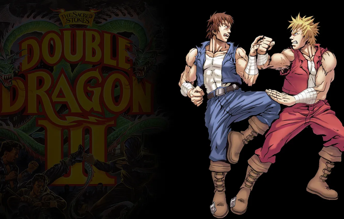 Photo wallpaper NES, Double Dragon, Billy &ampamp; Jimmy