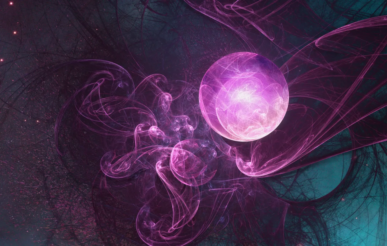 Photo wallpaper space, space, fractal, Fractal