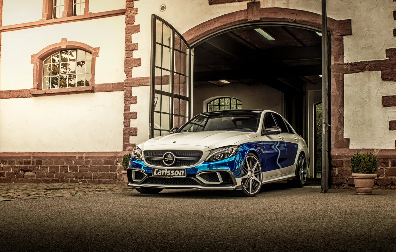 Photo wallpaper Mercedes-Benz, gate, Mercedes, Carlsson, 2015, C-Class, W205, Rivage