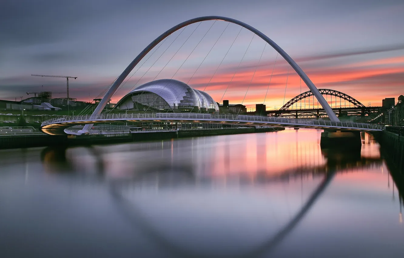 Photo wallpaper England, Newcastle upon Tyne, Quayside