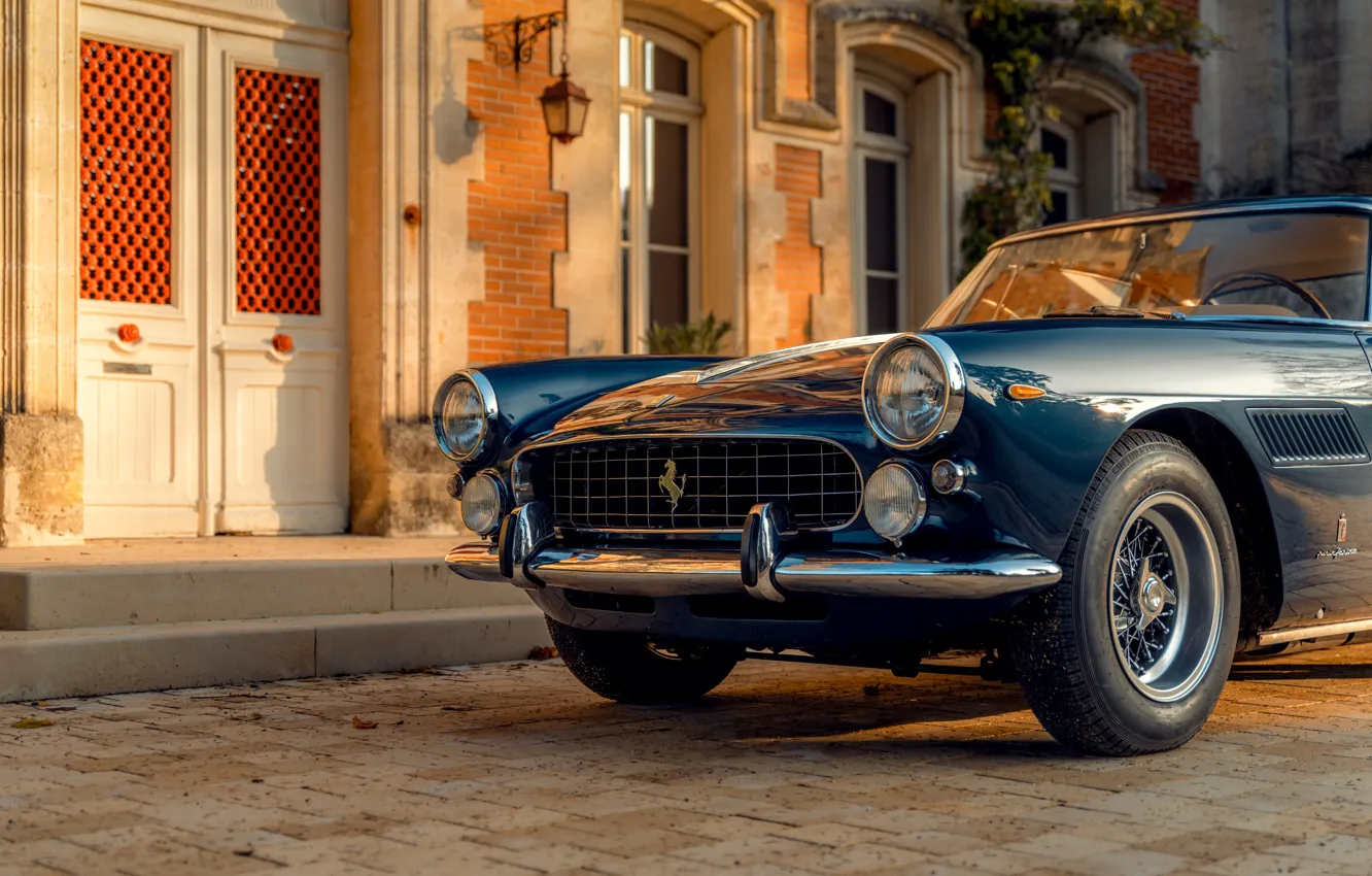 Photo wallpaper Ferrari, front, 1963, 250, Ferrari 250 GTE 2+2