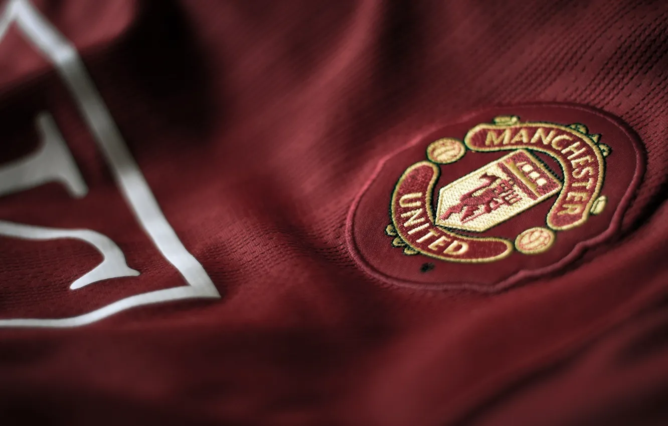 Photo wallpaper wallpaper, logo, football, Manchester United, Sport