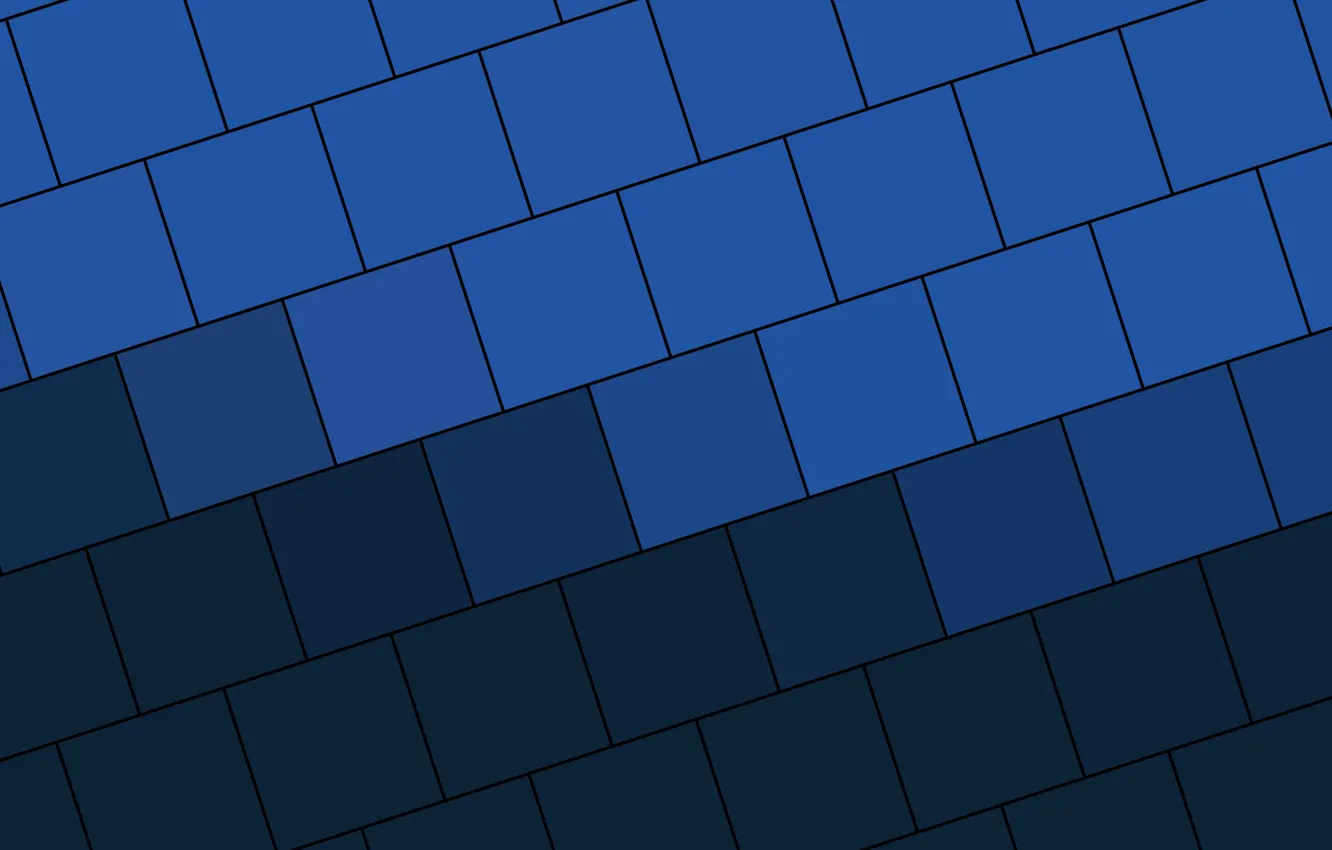 Photo wallpaper blue, blue, squares, design, color, material