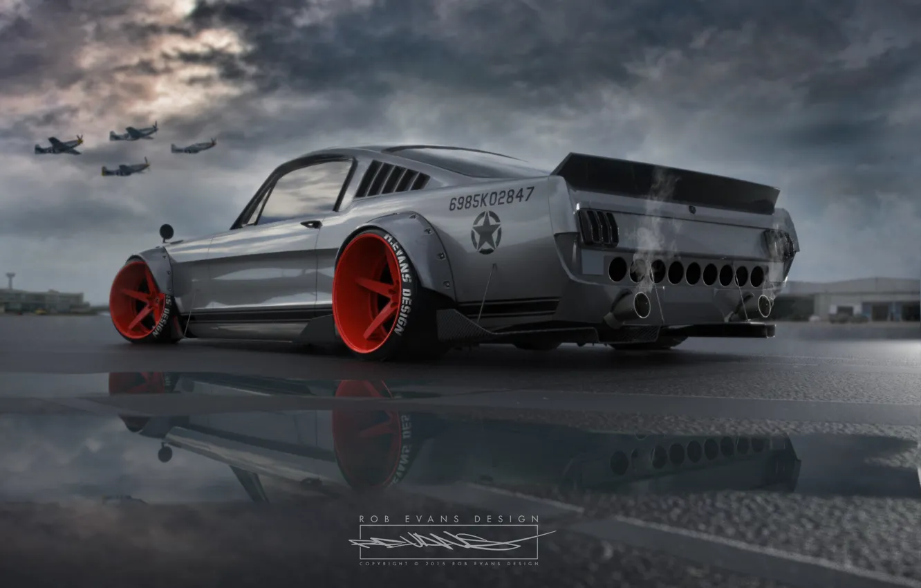 Photo wallpaper Mustang, Auto, Machine, Car, Roben Evans Design
