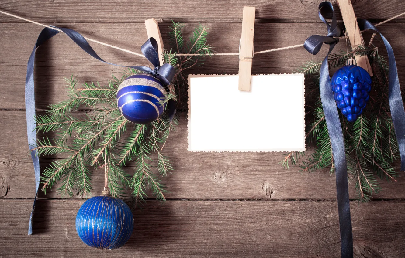 Photo wallpaper balls, new year, Christmas, wood, merry christmas, Xmas, decoration, fir tree