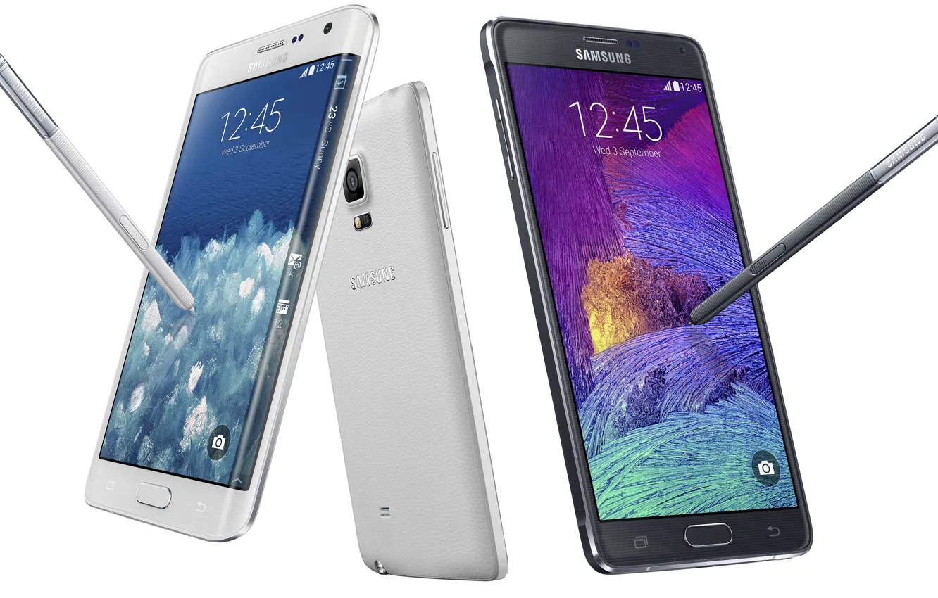 Photo wallpaper white, black, Android, white, black, grey, Edge, smartphone