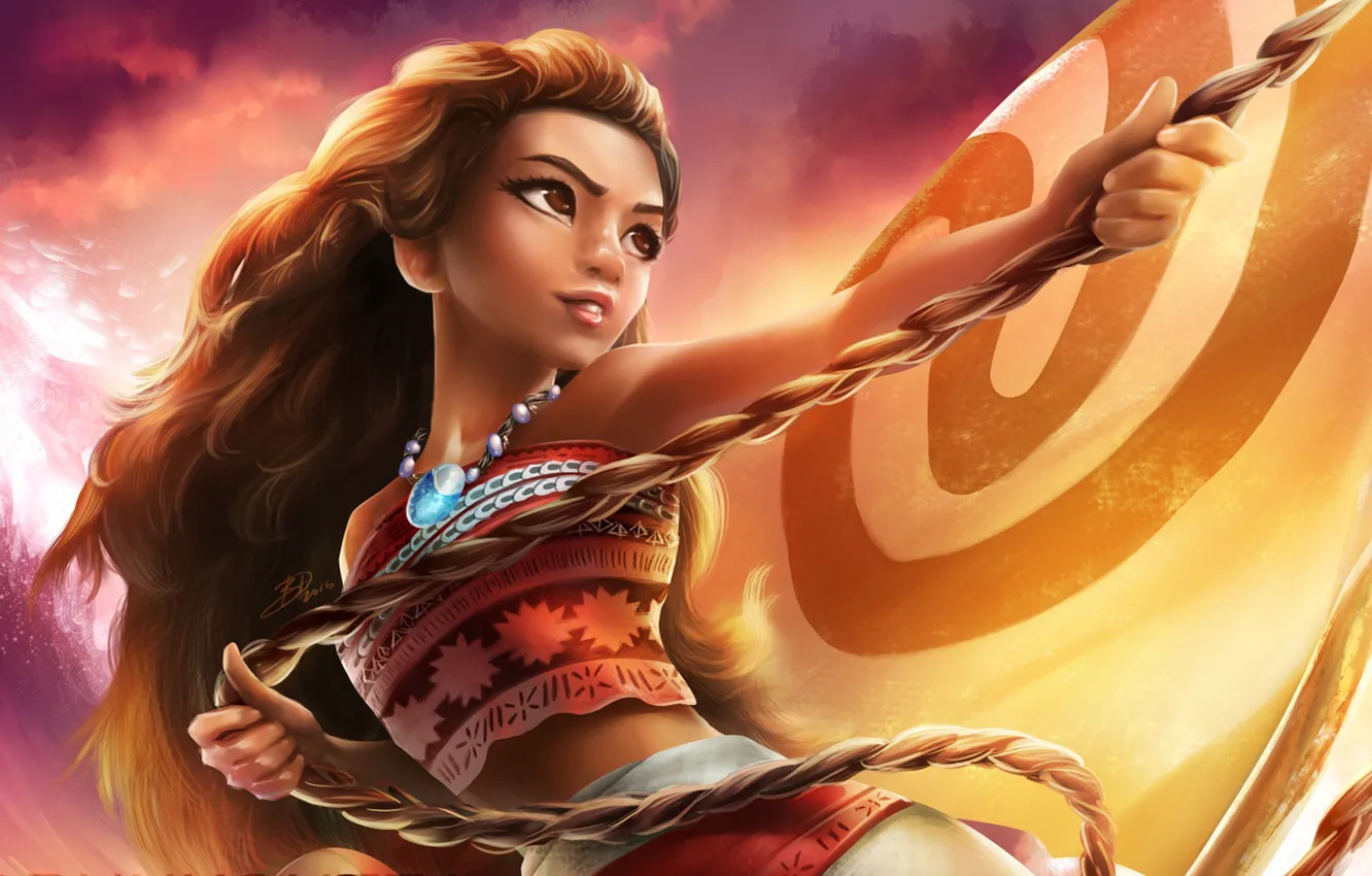 Photo wallpaper cinema, girl, sky, sea, cloud, movie, film, animated