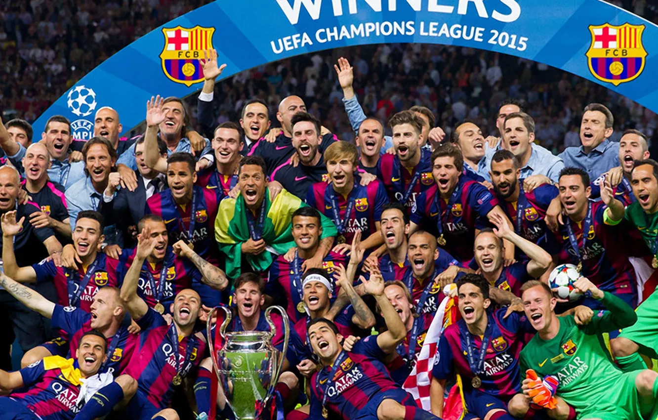 Photo wallpaper wallpaper, sport, football, FC Barcelona, UEFA Champions League Winners