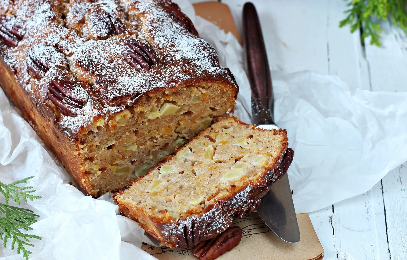 Photo wallpaper nuts, cakes, cupcakes