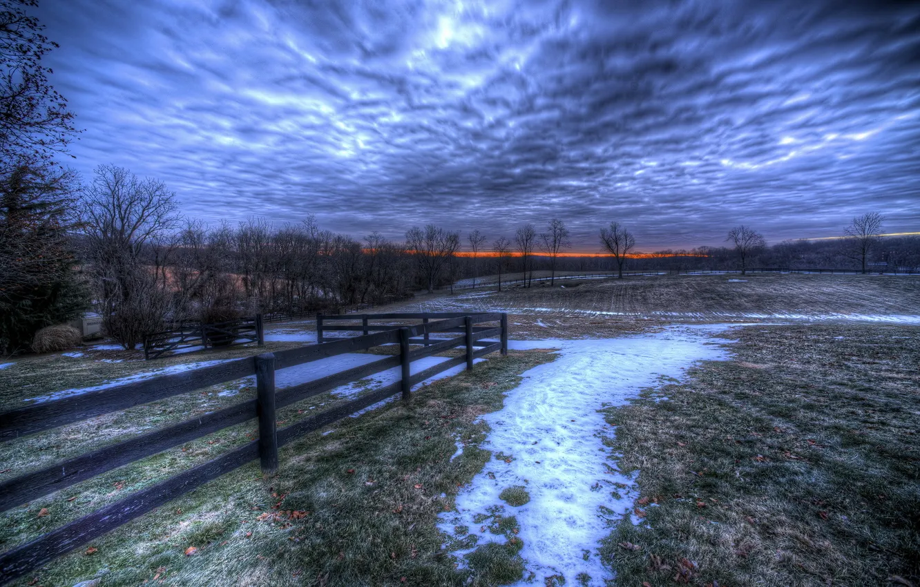 Photo wallpaper blue, snow, morning, cold, Arctic, Polar