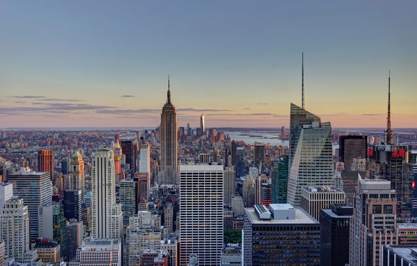 Photo wallpaper view, New York, Manhattan