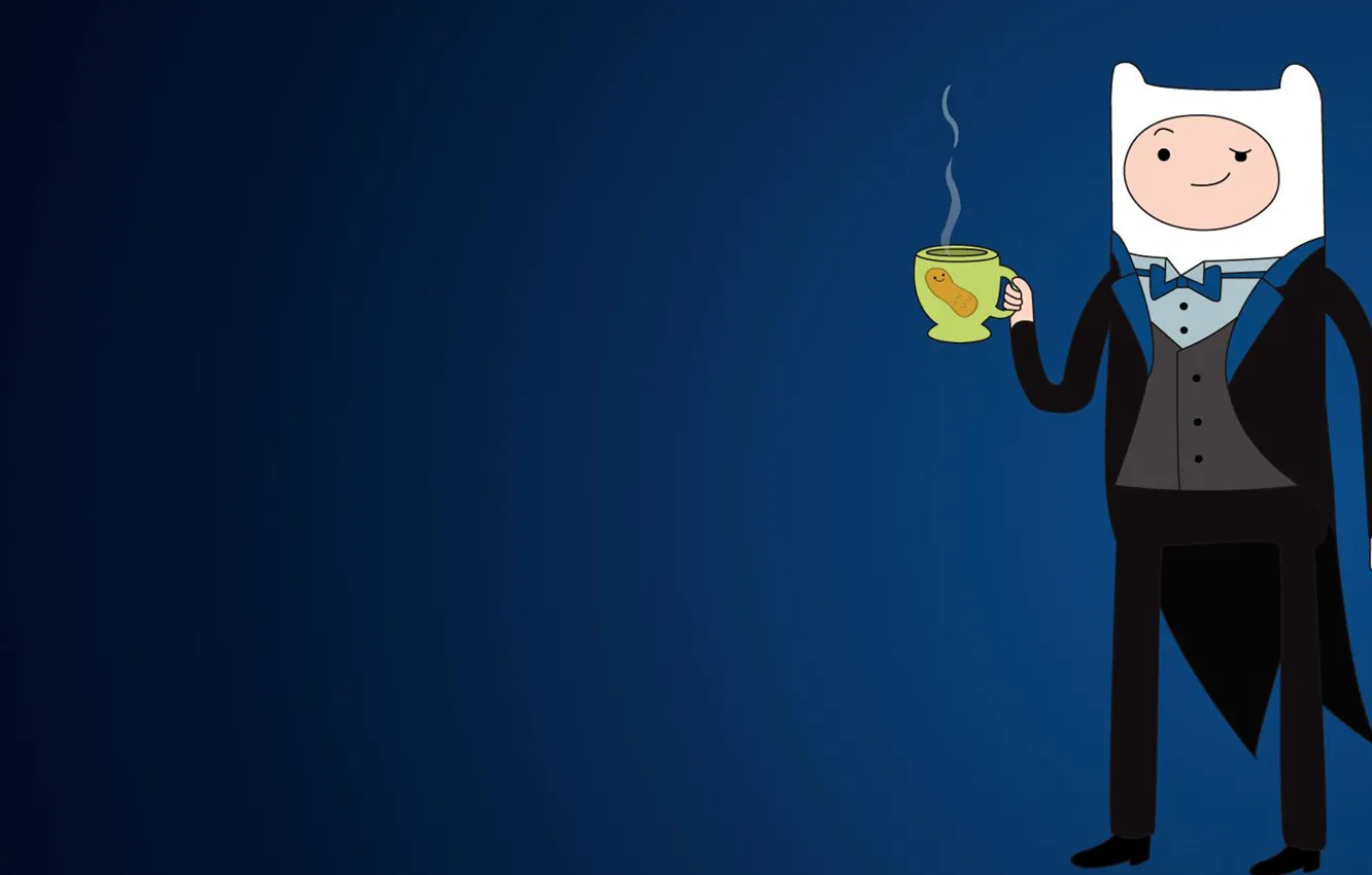 Photo wallpaper tuxedo, Adventure Time, Finn