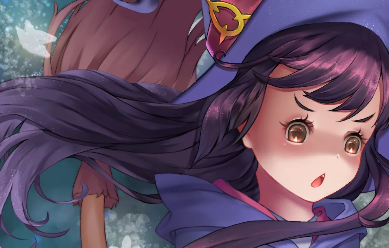 Photo wallpaper girl, anime, face, asian, witch, japanese, oriental, asiatic