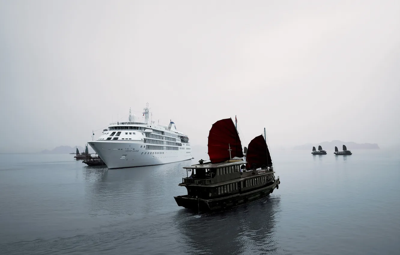 Photo wallpaper ship, The ship, liner