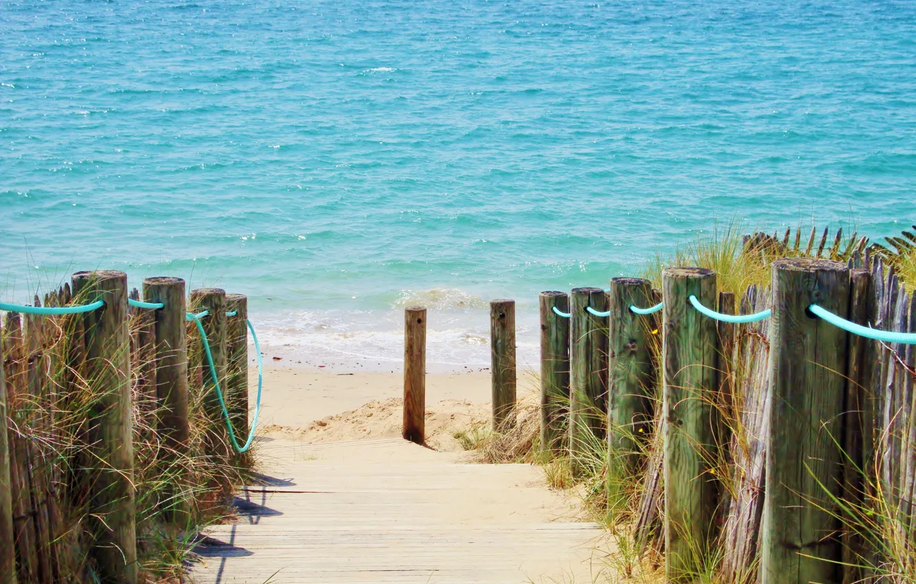 Photo wallpaper beach, France, noirmoutier