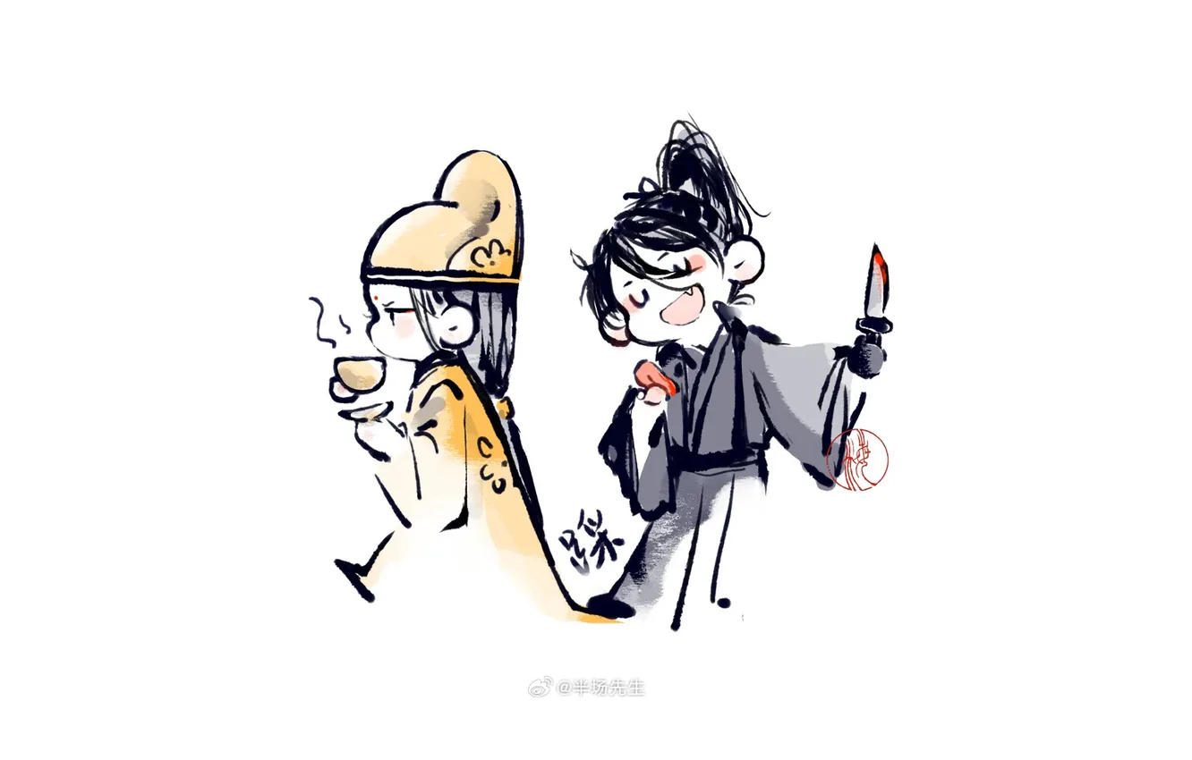 Photo wallpaper Mo Dao Zu Shi, Jin Guanyao, Jin Guangyao, Xue Yang, Xue Yang, Xue Chengmei