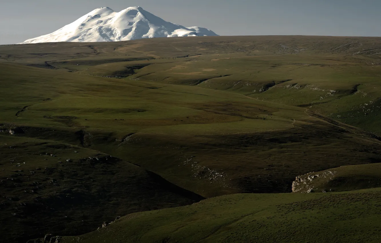 Photo wallpaper mountains, the steppe, space, Russia, Russia, mountain, vastness, Steppe