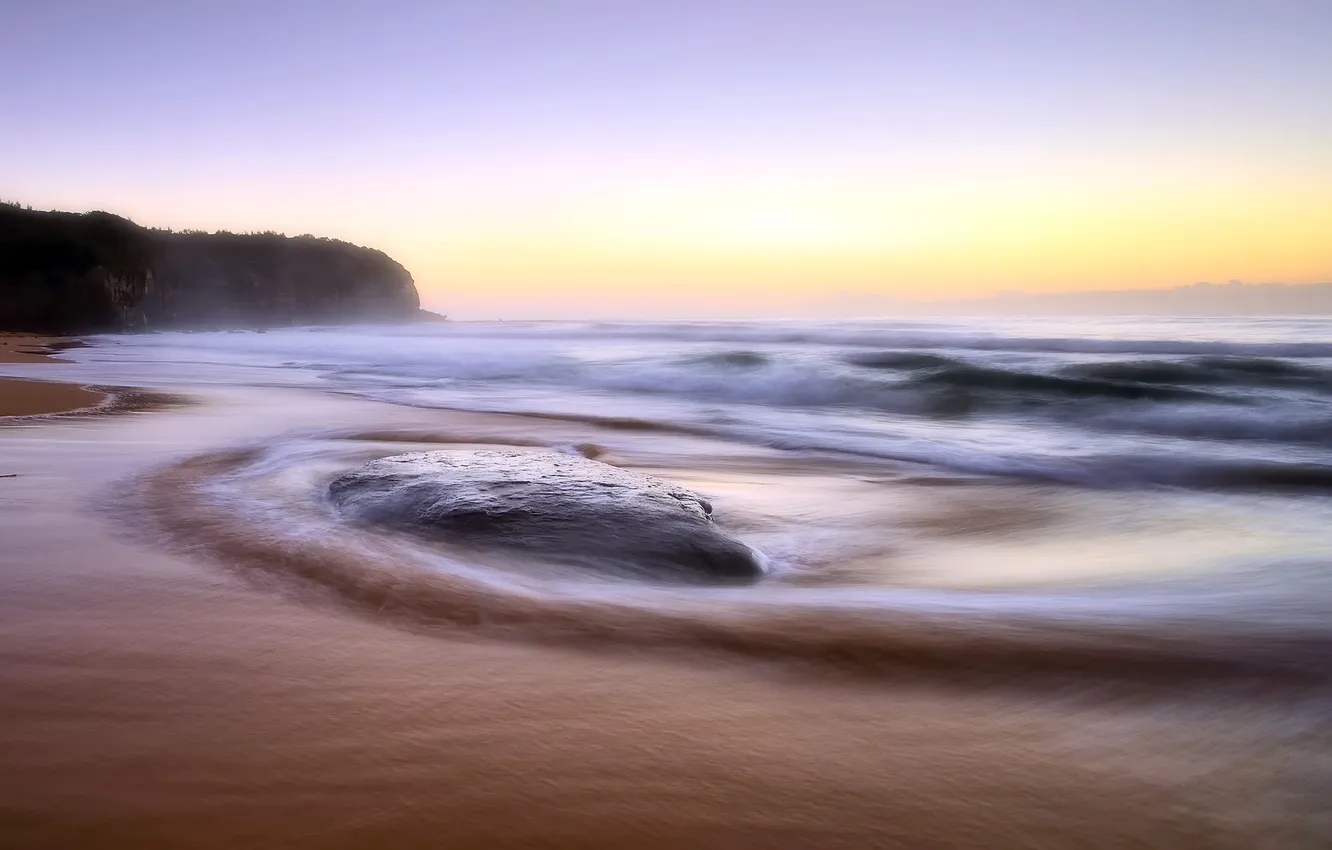 Photo wallpaper sea, landscape, shore