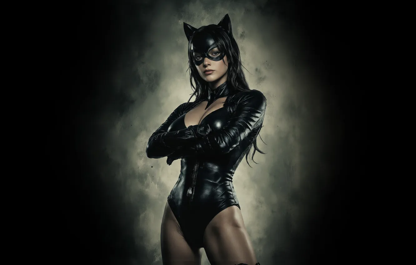 Photo wallpaper cat, girl, Cat woman, super heroine