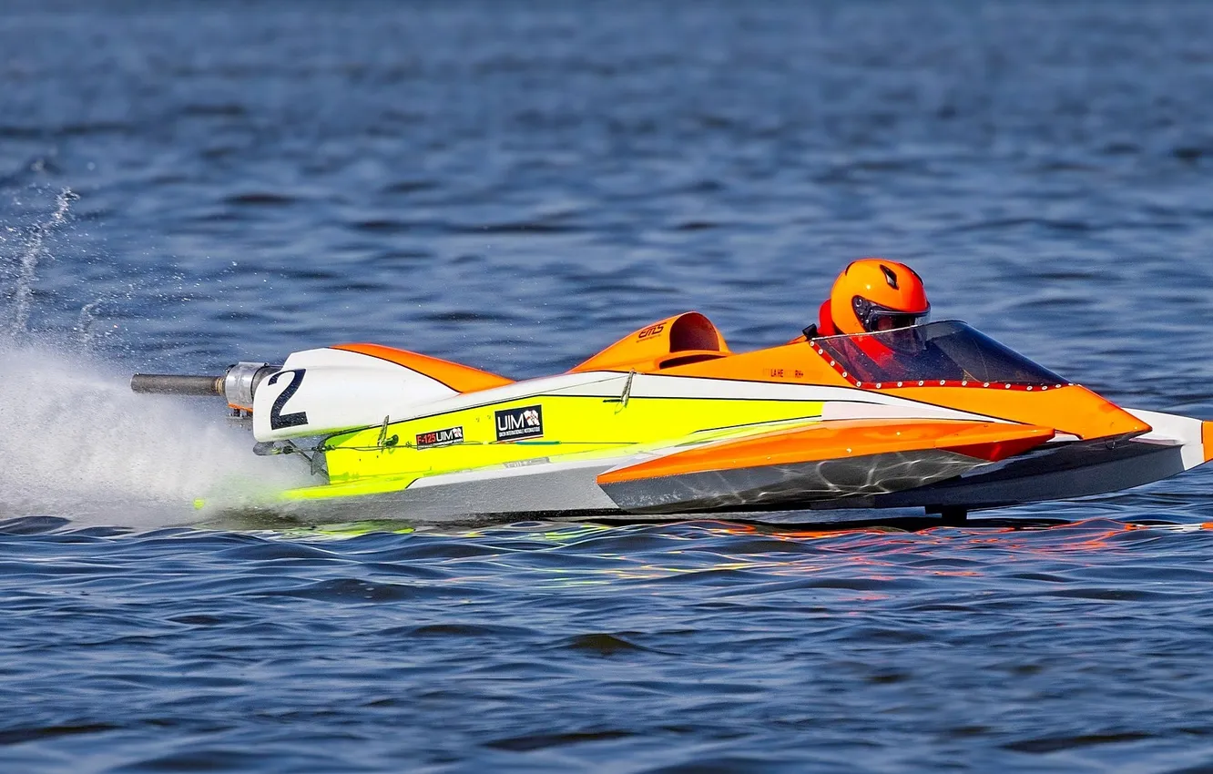 Photo wallpaper race, boat, speed