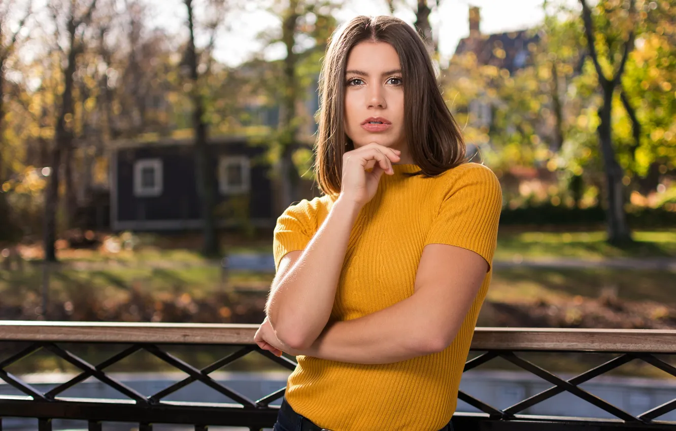 Photo wallpaper girl, pose, Courtney