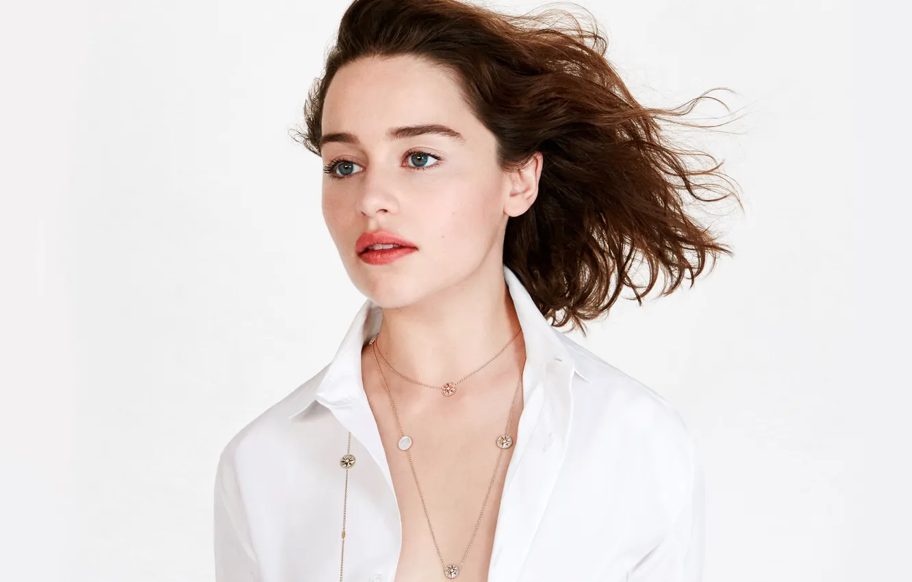 Photo wallpaper girl, hair, look, actress, Emily Clarke