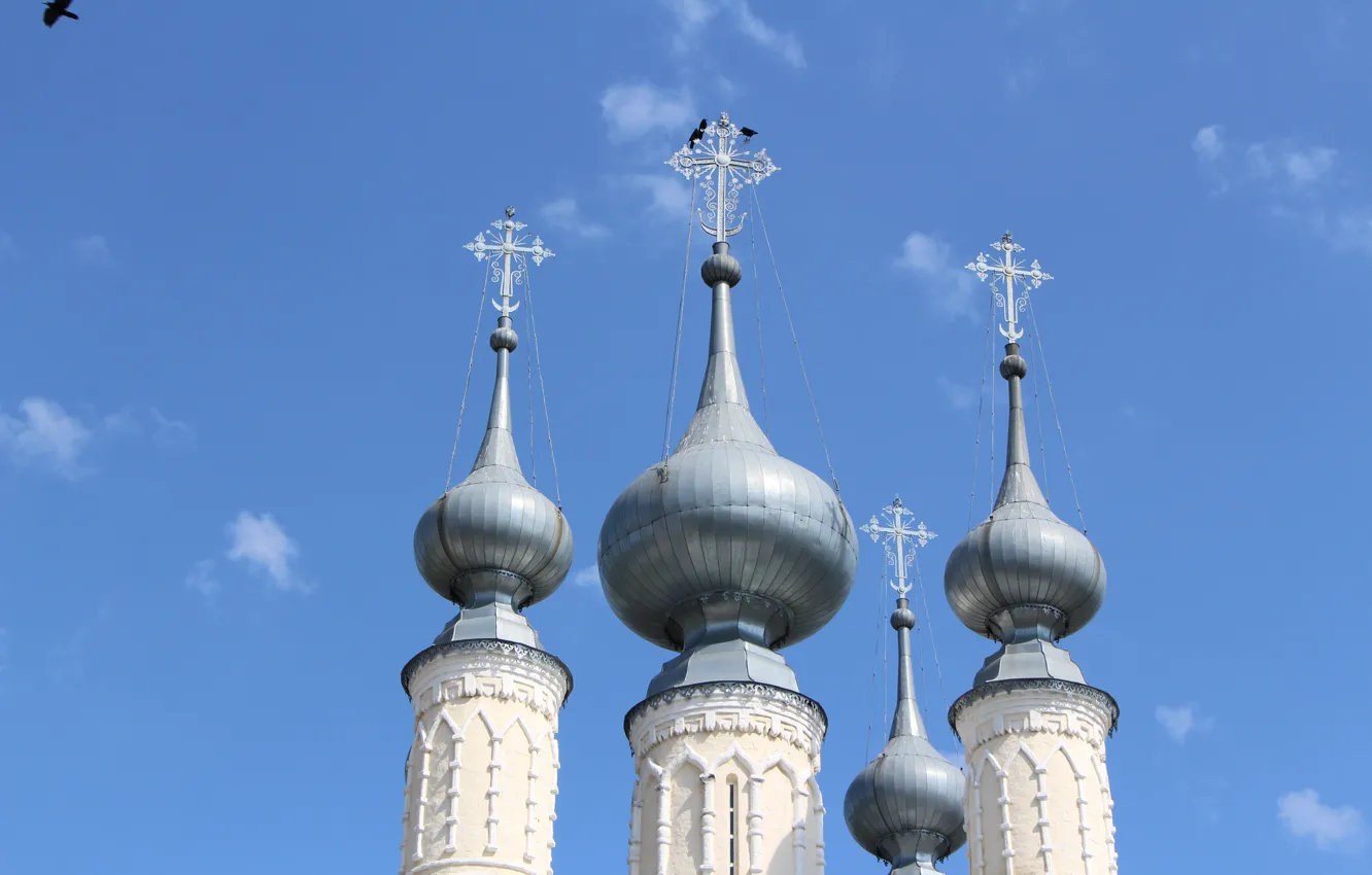 Photo wallpaper the sky, the dome, Suzdal