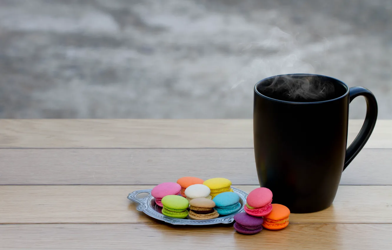 Photo wallpaper colorful, mug, cake, dessert, pink, cup, sweet, sweet