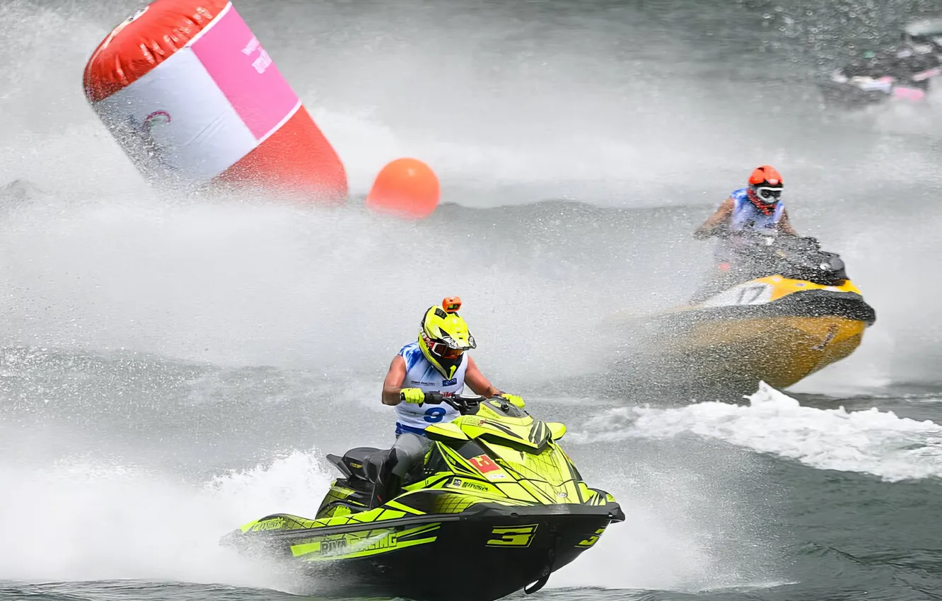 Photo wallpaper race, boat, speed