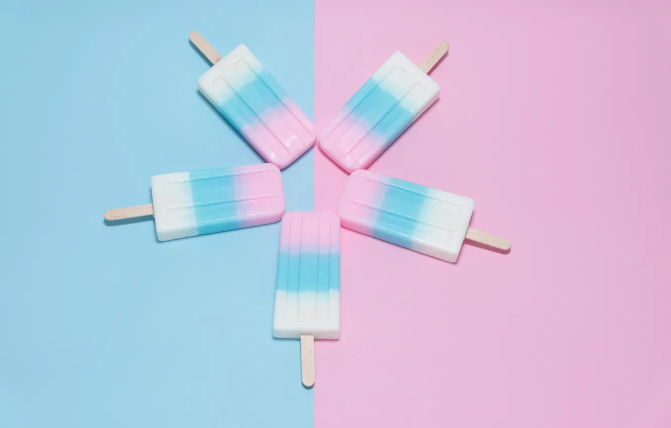 Photo wallpaper ice cream, dessert, color, sweet, ice cream