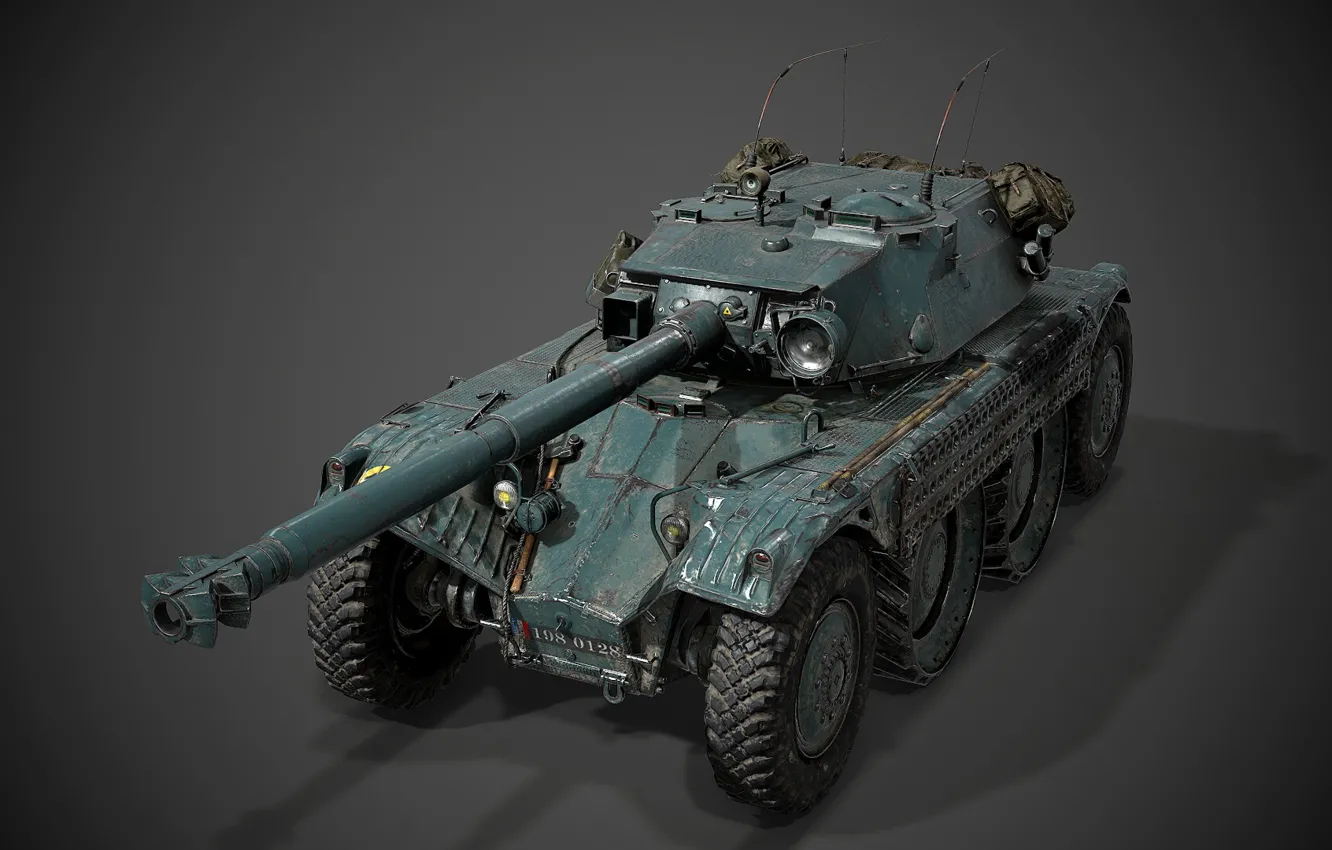 Photo wallpaper France, armored car, Panhard EBR 105