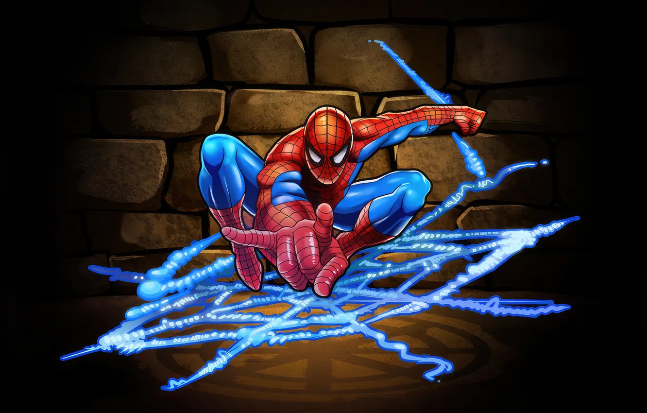 Photo wallpaper art, superheroes, spiderman