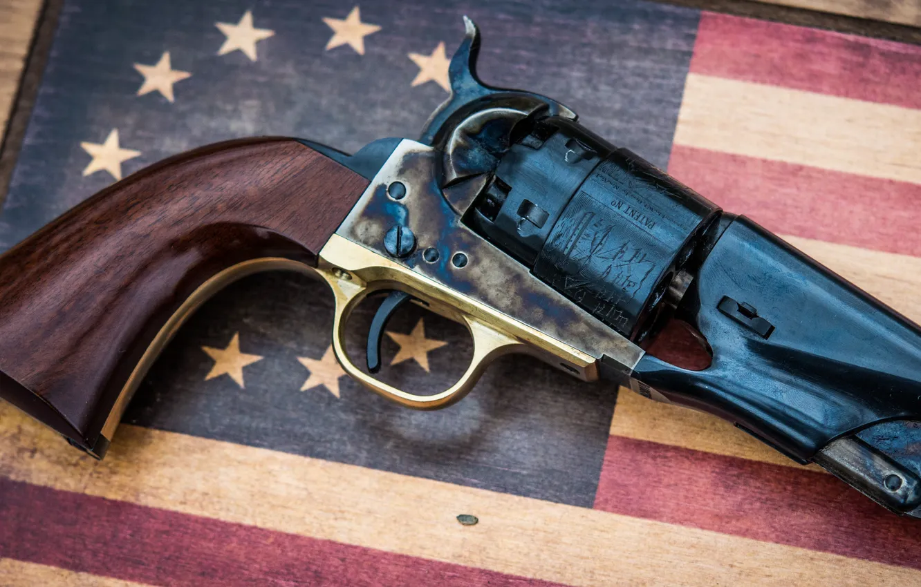 Photo wallpaper weapons, background, trunk, revolver, the handle, the trigger