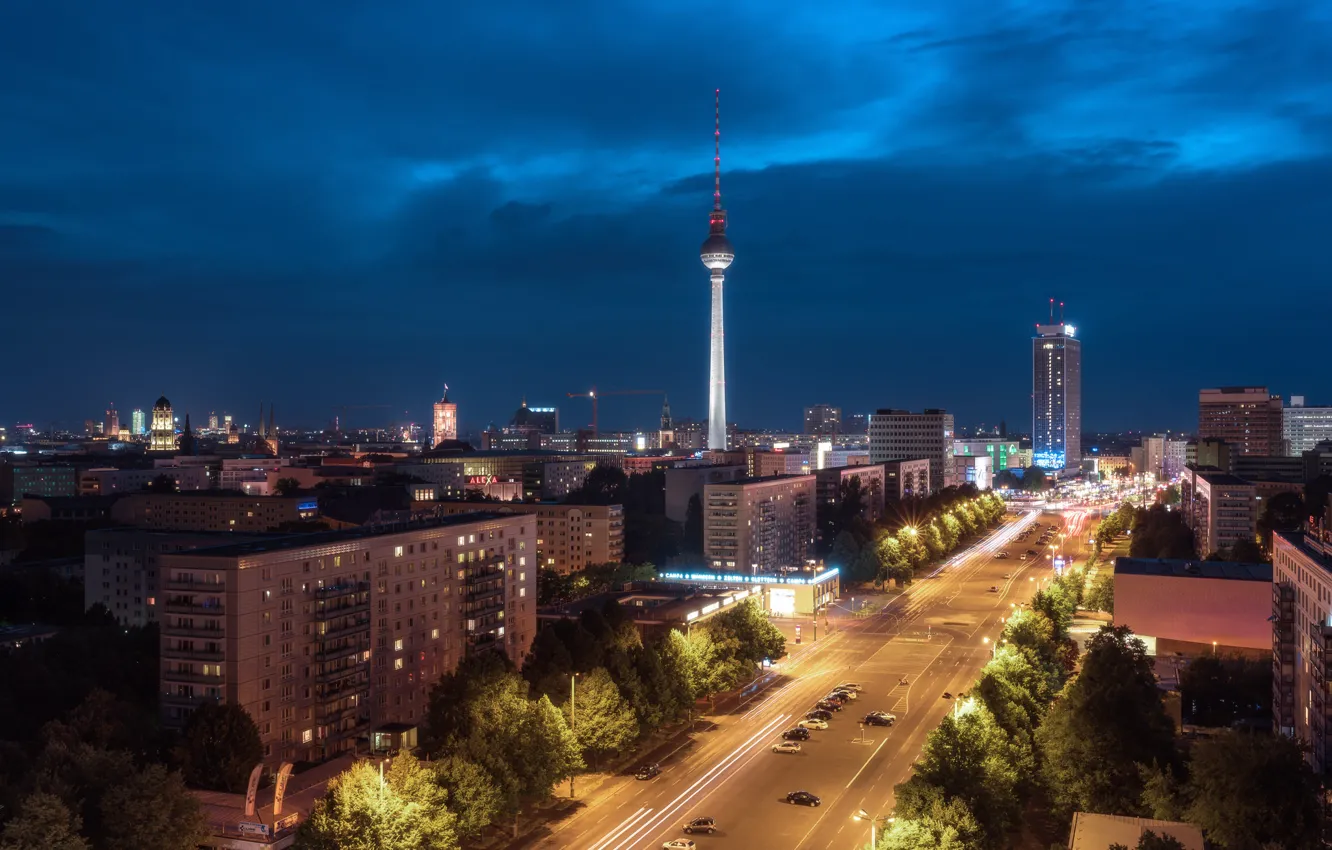 Photo wallpaper tower, Germany, Berlin, TV tower