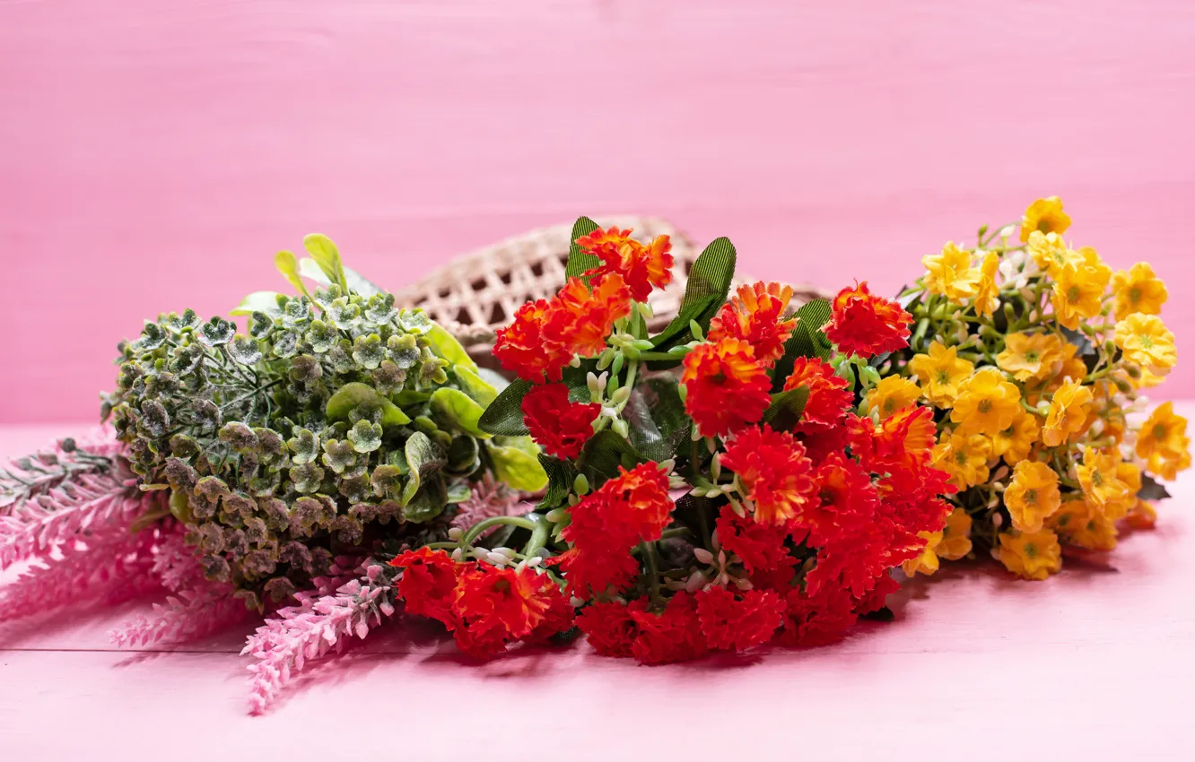 Photo wallpaper flowers, bouquet, chrysanthemum